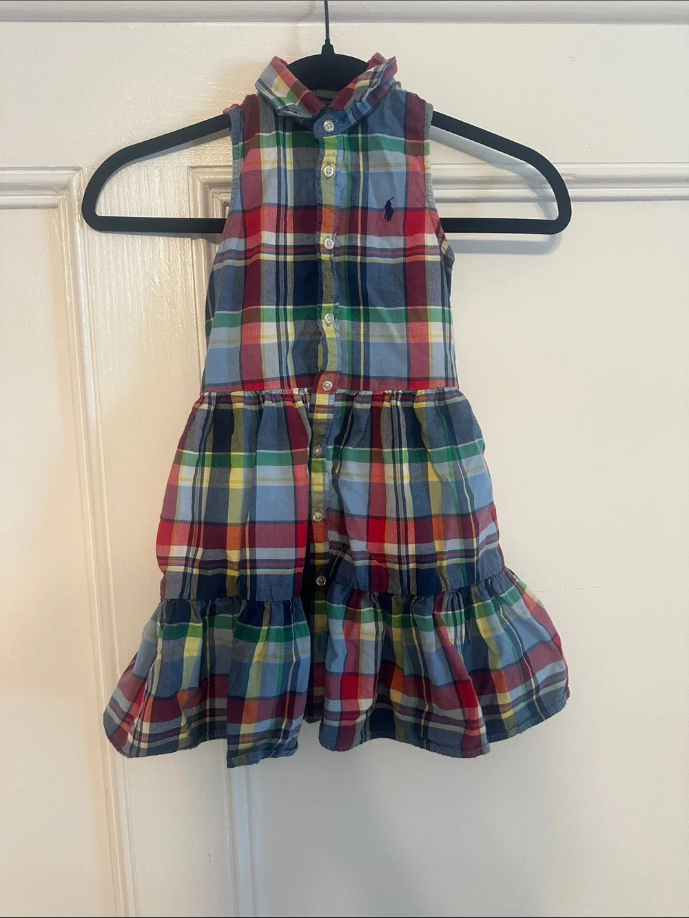 Ralph Lauren- Girl’s Plaid Print Dress- Size 5